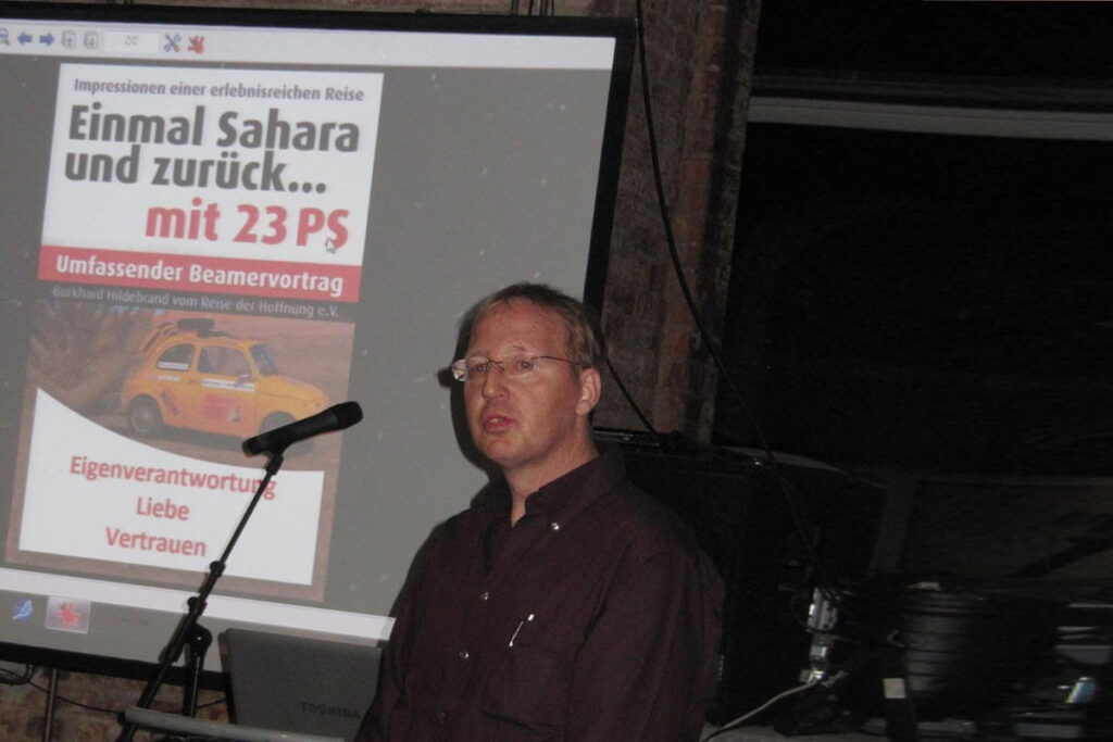 Vortrag: Burkhard Hildebrandt (Travel Of Hope) im Lalu Hameln