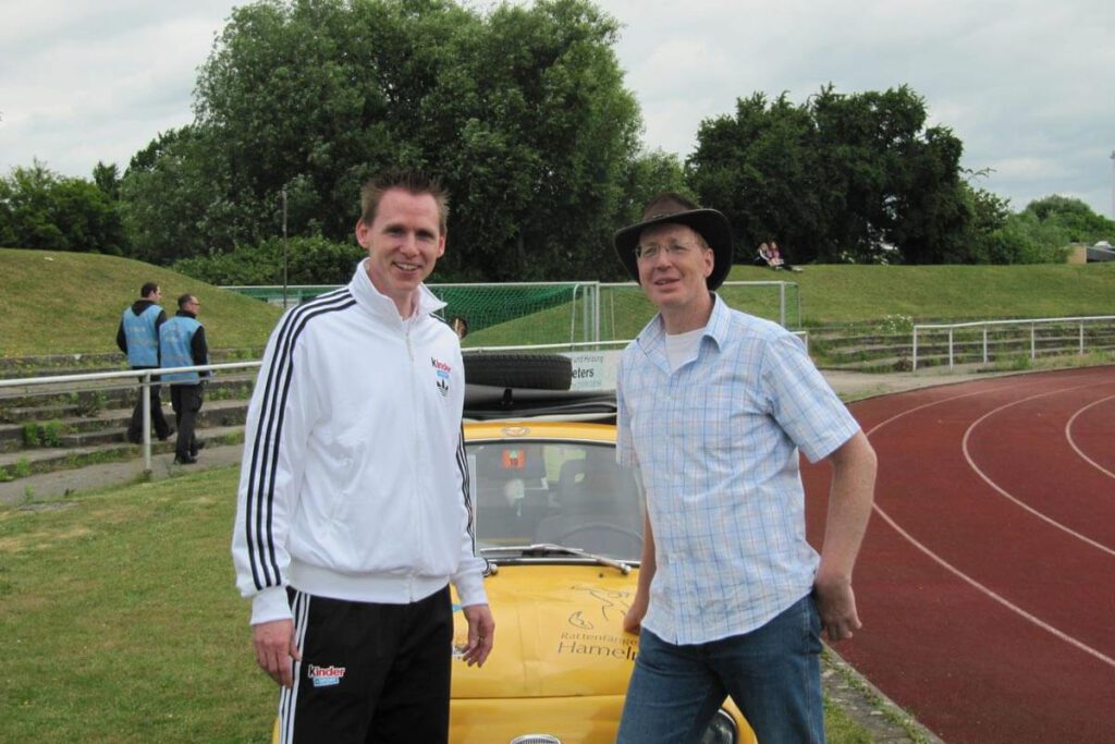 Burkhard Hildebrandt (Travel Of Hope) mit Frank Busemann